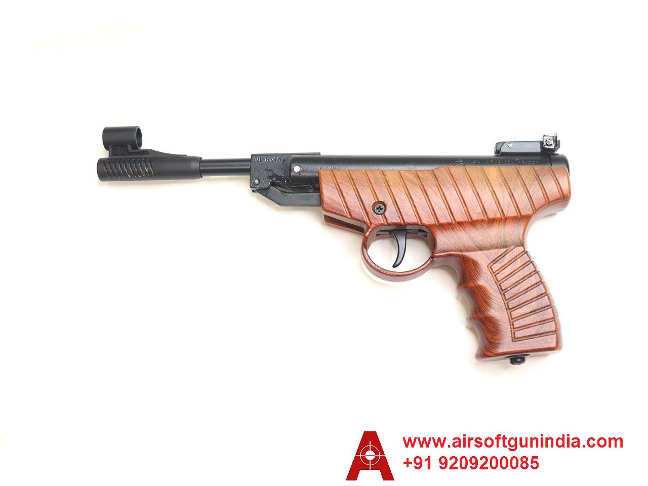 Heman Air Pistol With Case SingleShot .177 Caliber / 4.5 Mm Indian Air