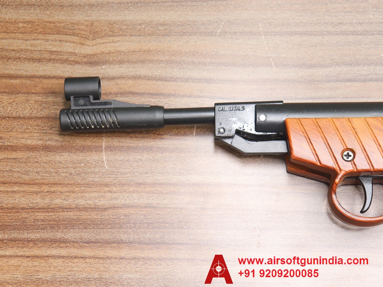 Heman Air Pistol With Case SingleShot .177 Caliber / 4.5 Mm Indian Air