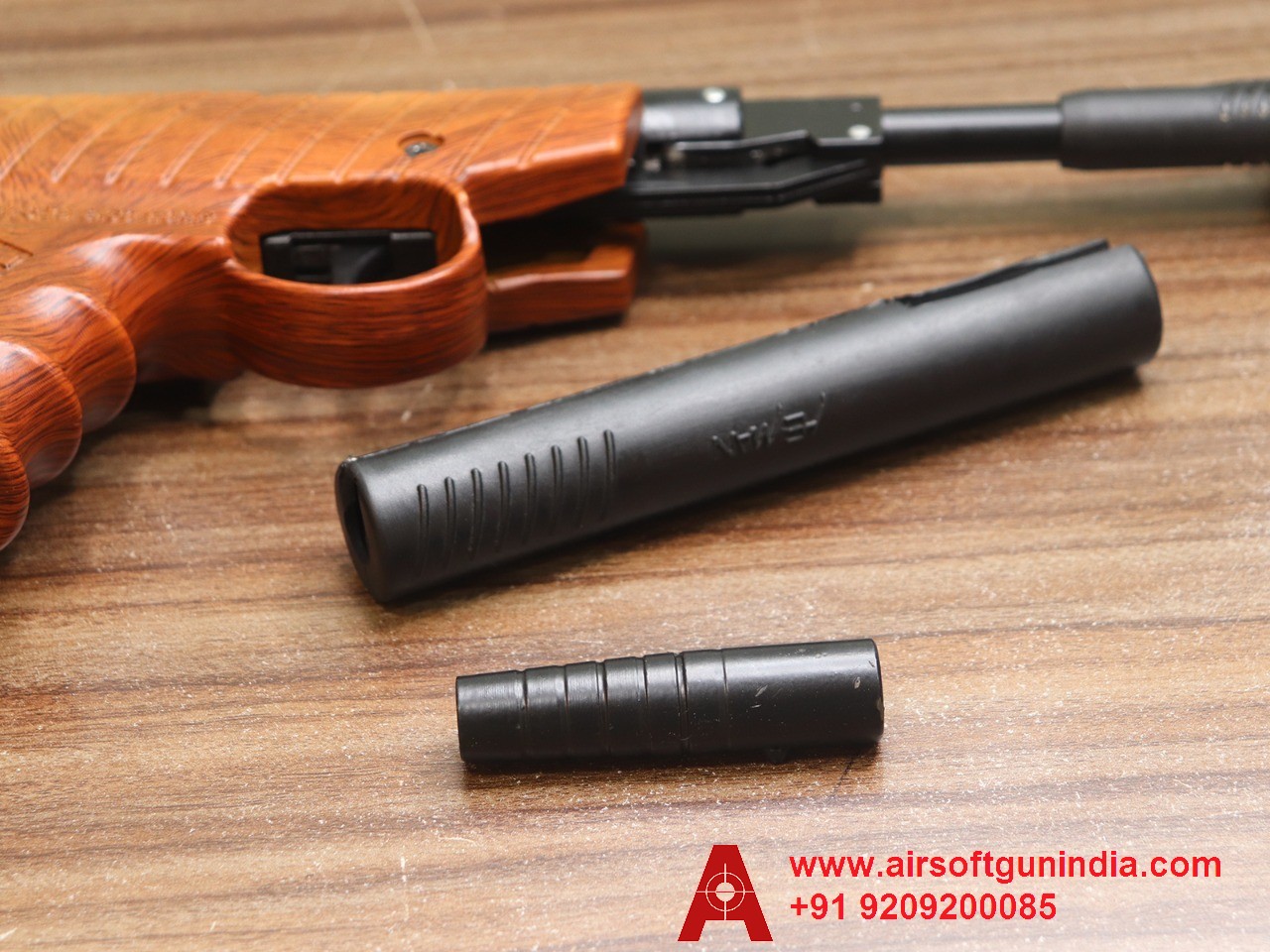 Heman Air Pistol With Case SingleShot .177 Caliber / 4.5 Mm Indian Air