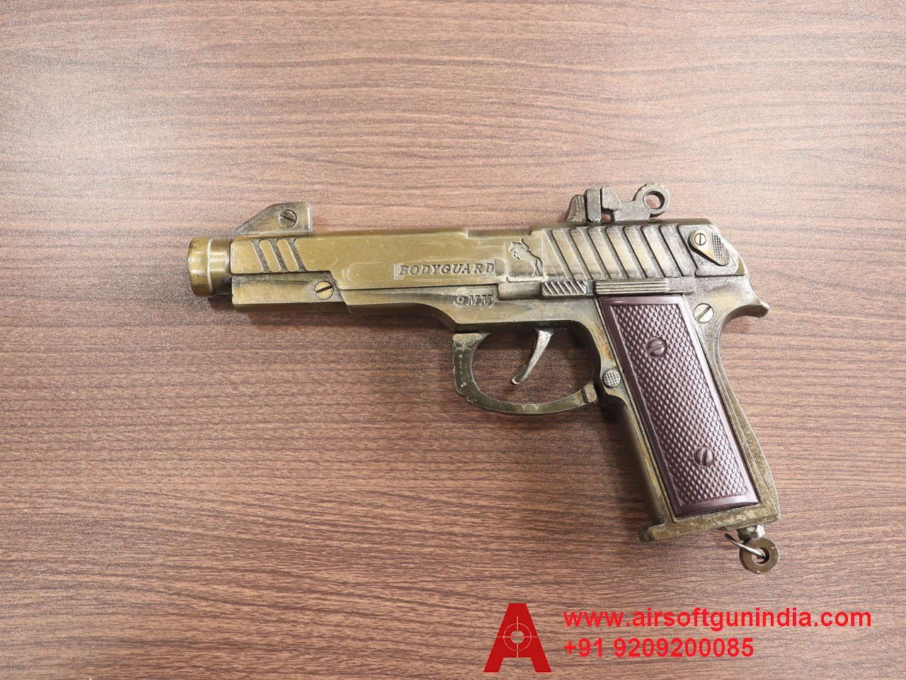 Cork Toy Sound Gun Gold Texture By Airsoft Gun India