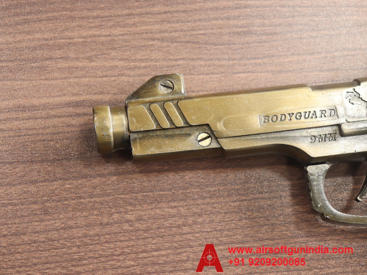 Cork Toy Sound Gun Gold Texture By Airsoft Gun India