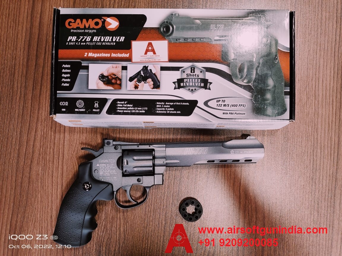 Gamo PR776 6-inch Co2 Pellets Air Revolver By Airsoft Gun India