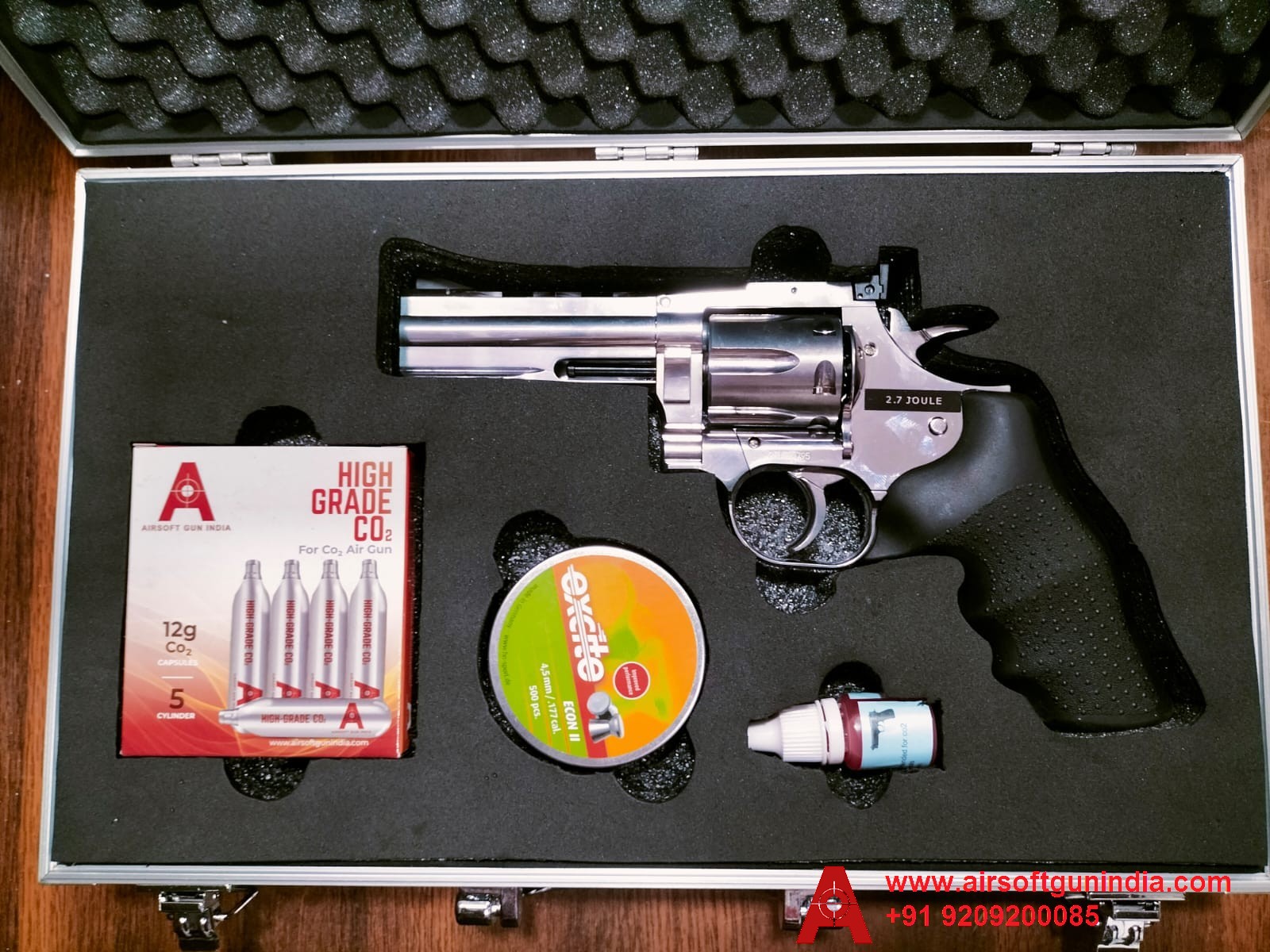 Customized Gun Case For Dan Wesson 715 4 Inch Co2 Pellet Revolver By Airsoft Gun India
