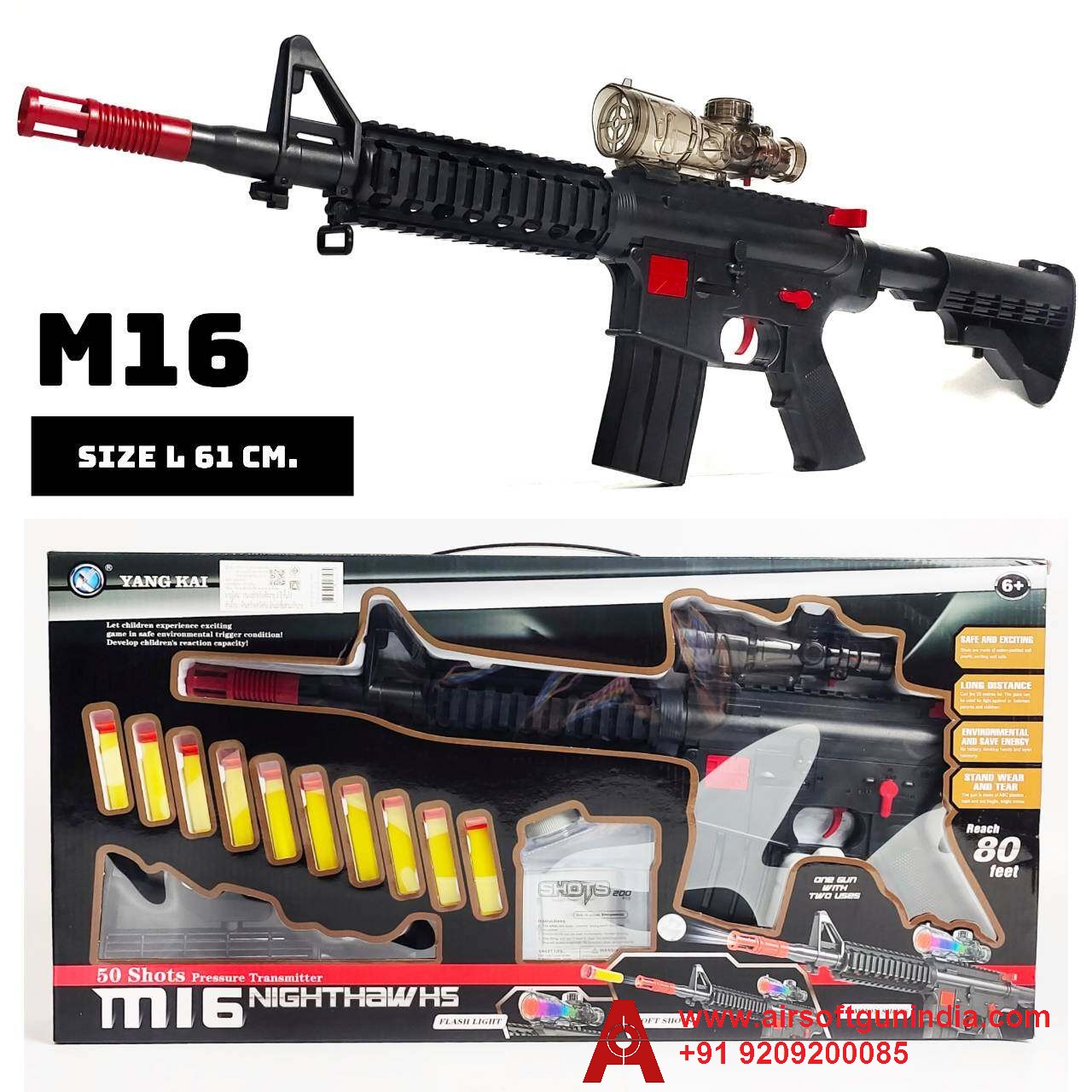 M16 Dart And Gel Blaster Airsoft Rifle By Airsoft Gun India