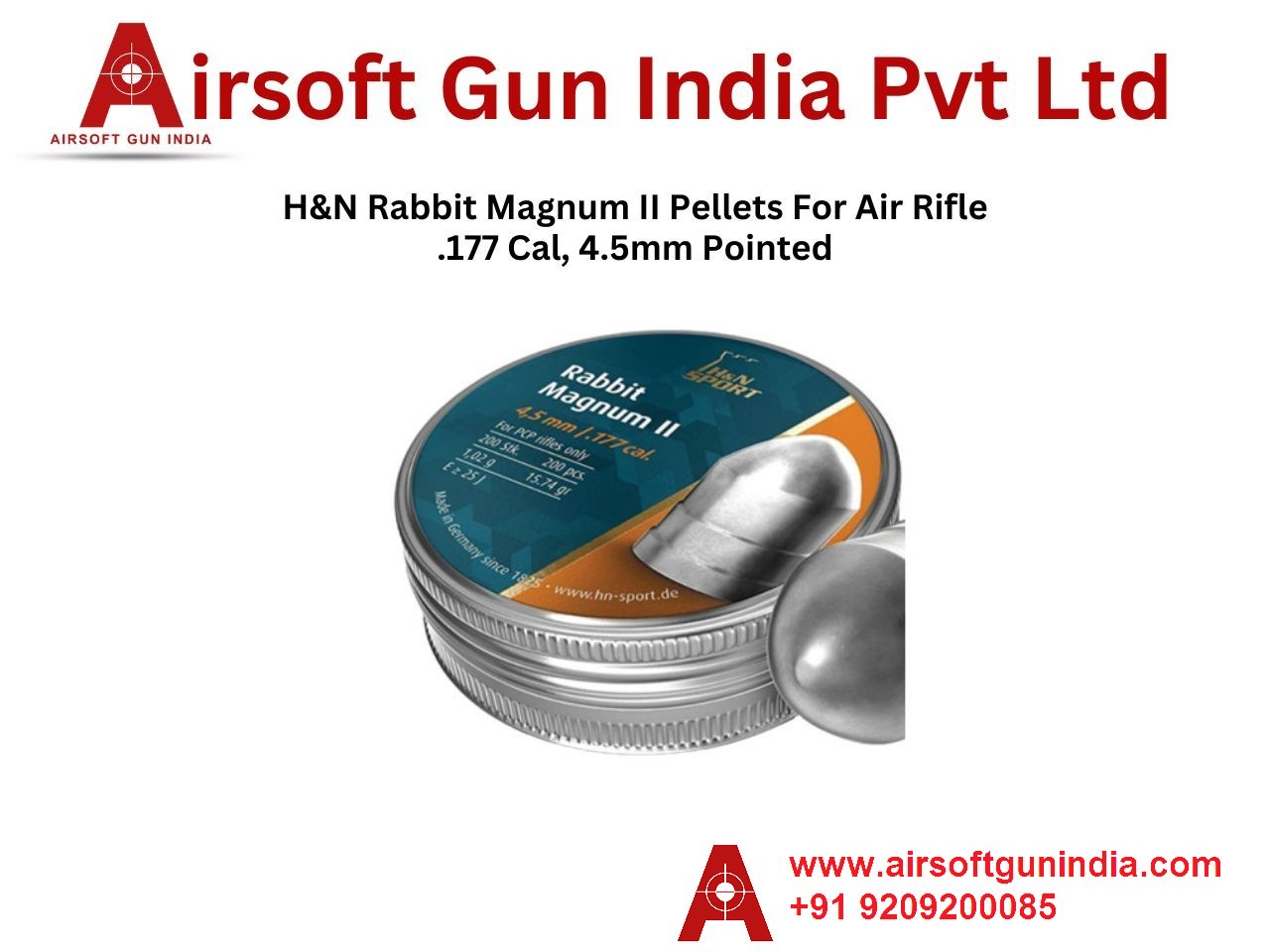 .177 H&N Rabbit Magnum II Rifle Pellet By Airsoft Gun India