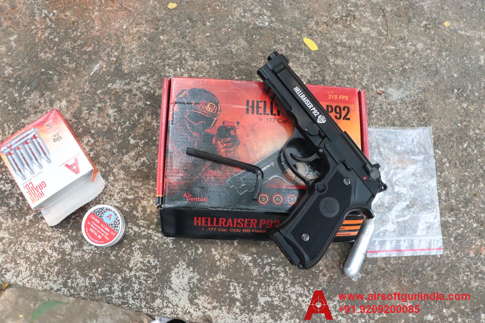 Experience the Thrill of Shooting with Hellraiser P92 M92A1 CO2 BB Air