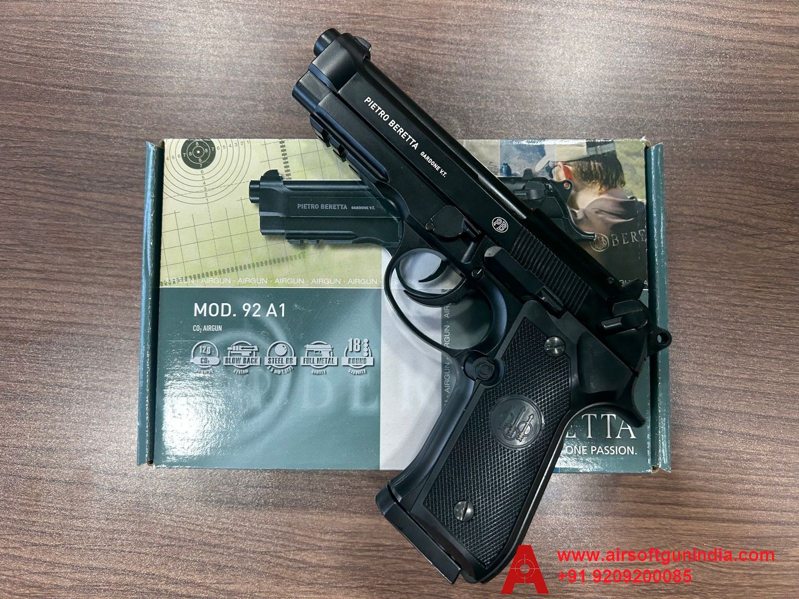 Umarex Beretta M92A1 CO2 .177cal, 4.5mm Full Metal BB Air Pistol
