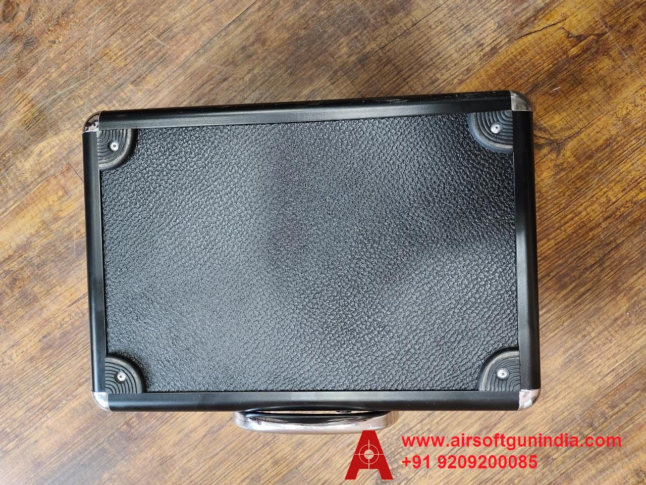 Premium Aluminum Case / Box Black With Safety Lock By Airsoft Gun India