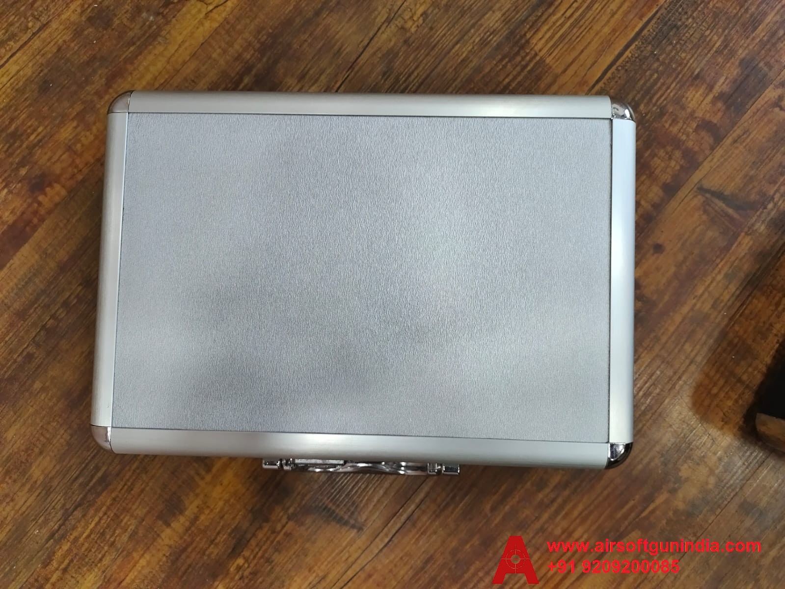 Premium Aluminum Case / Box Silver With Safety Lock By Airsoft Gun India