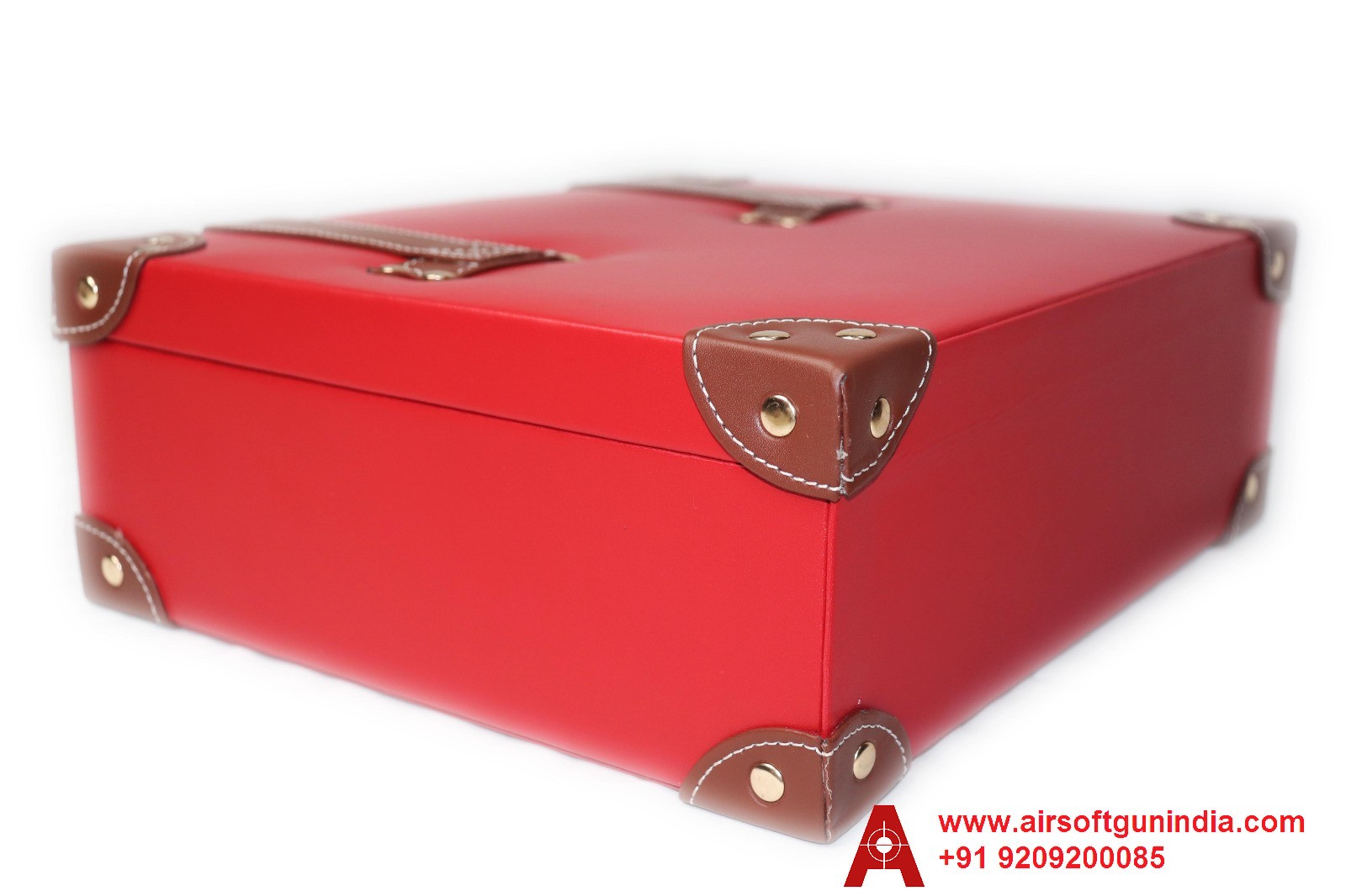 Vintage Retro Luxury Suitcase/Gun Box In Red Shade By Airsoft Gun India