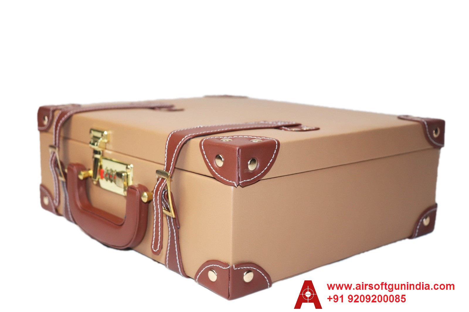 Vintage Retro Luxury Suitcase/Gun Box In Brown Shade By Airsoft Gun India