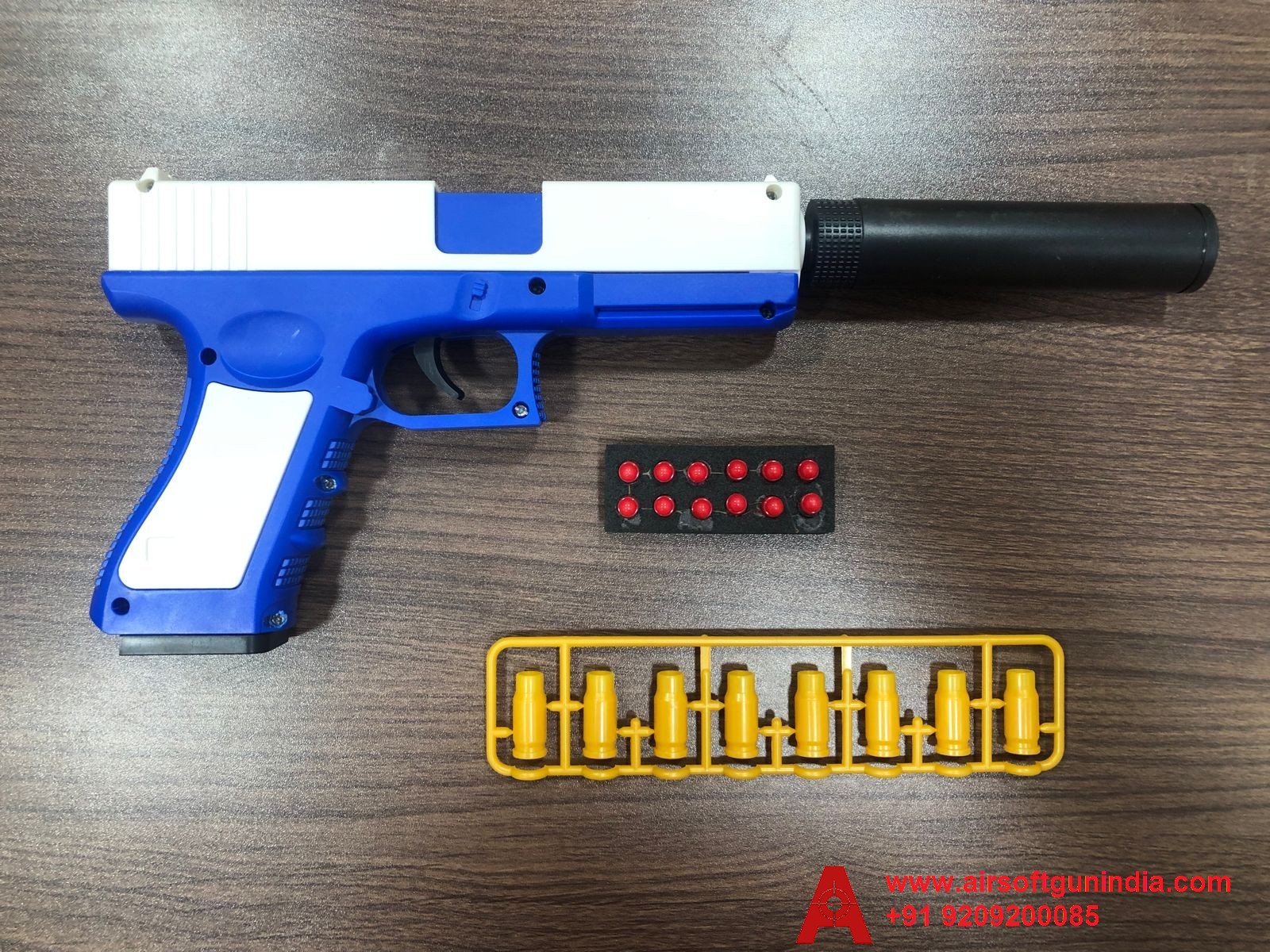 Shell Ejecting Glock 18 Soft Bullet Airsoft Pistol-Blue Shade